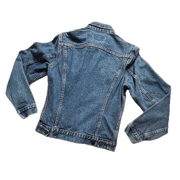 Levi's Jacket Mens Blue Denim Jeans Trucker Vintage 80s  38L ( Small ) - Picture 9 of 11